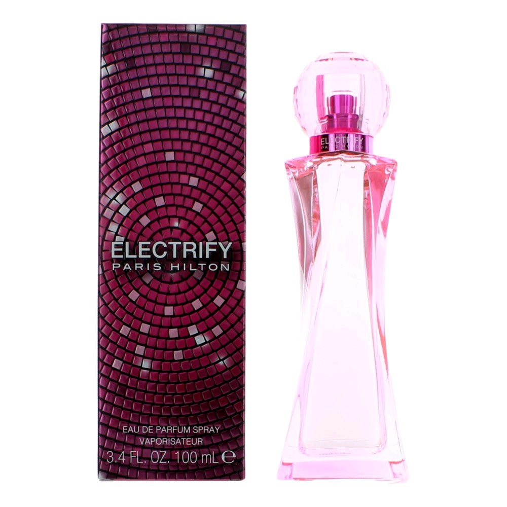 Bottle of Electrify by Paris Hilton, 3.4 oz Eau De Parfum Spray for Women